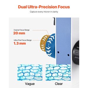 Microscopio Binocular Profesional con Aumento de 40-5000X para Adultos, Juego de Dos Oculares de Doble Etapa, Categoría de Productos de Microscopios - Product Image 3