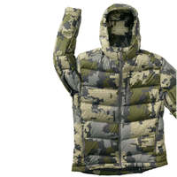 Veste de chasse camouflage imperméable pour homme, manteau matelassé thermique isolé pour l'hiver, équipement de camouflage extérieur, parka coupe-vent à capuche