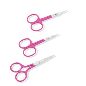 Ciseaux à sourcils de marque privée noirs pointus incurvés en acier inoxydable à expédition rapide quantité minimale de commande bas avec pointe pointue - Product Image 2