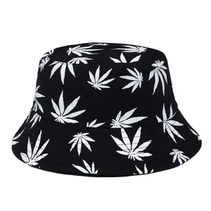 OEM Custom Printed 100% Cotton Bucket Hat | Vibrant <b>Leaf</b> Sublimated Casual Cycling Sun Hat Stack | Sialkot Headwear Factory - Product Image 3