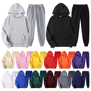 Custom Vintage Men's <b>Tracksuit</b> Set Two Piece Fleece Sweat Suit Jogger Streetwear Logo Men <b>Tracksuits</b> For Sale - Product Image 2