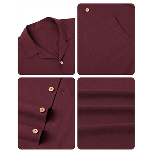 Camisa de Lino para Hombre con Diseño Único, Transpirable, Antiarrugas, con Botones, Estilo Personalizado, Secado Rápido, Ecológica, Último Color - Product Image 5