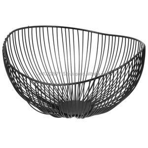 Classic <b>wire</b> design iron fruits <b>basket</b> perfect kitchen countertop <b>storage</b> display suitable <b>for</b> fruits vegetables bread - Product Image 1
