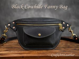 Riñonera ajustable en la cintura, bolso de hombro de cuero genuino, bandolera informal, deportes en el pecho, 2017 - Product Image 2