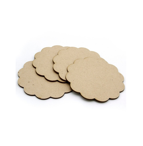 MDF <b>Coaster</b> <b>Drinks</b> Cork Custom Made Logo Flower Design Handicrafts High Quality MDF <b>Coaster</b> - Product Image 1