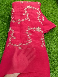 Tela de Georgette Bordada Bides Work, 44 Pulgadas de Ancho, 65 GSM, Textil Transparente de Alta Calidad para Vestidos Étnicos y Ropa de Boutique - Product Image 2