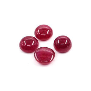 Rubis naturels de Bangkok, cabochons calibrés ronds de 11 mm, pierres précieuses de rubis naturelles en vrac pour la fabrication de bijoux, prêtes à l'emploi - Product Image 3