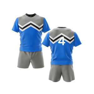 Meilleurs ensembles d'uniformes de rugby respirants, écologiques, antibactériens, avec logo personnalisé, qualité supérieure, 100 % polyester, best-sellers - Product Image 4