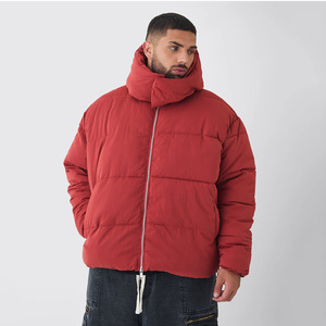 Chaqueta acolchada premium OEM para hombre, para invierno, informal, para exteriores, a prueba de viento, con cierre de cremallera y bolsillos laterales, abrigo para hombre - Product Image 1