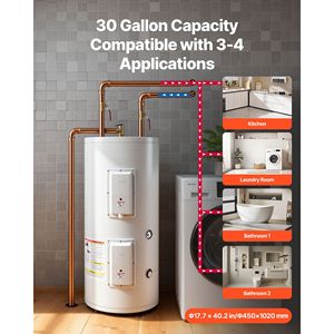 Calentador de Agua Eléctrico de 6L y 2000W con Pantalla LED y Control por Perilla - Product Image 2