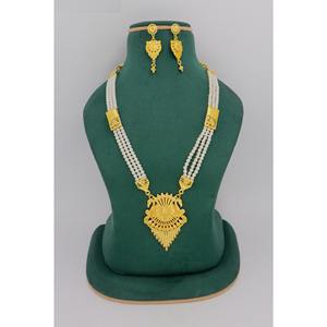 Collar corto más vendido a la venta Diseño de joyería Africana Joyería favorita Joyas nupciales chapadas en oro Conjunto de collar chapado en oro - Product Image 3