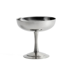 Bol sur piédestal en métal argenté antique, urne/vase vintage en aluminium pour centre de table de mariage, décoration de luxe pour la maison, vente en gros - Product Image 2