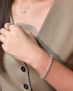 Mixed Cut Tennis <b>Bracelet</b> Prong Set Luxury Everyday Wear Fine Jewelry Multi Shape Lab Grown Diamond Wholesale 14k 18k <b>Solid</b> Gold - Product Image 2