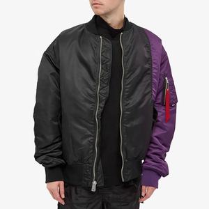 Nouveau blouson aviateur décontracté personnalisé grande taille avec fermetures à glissière veste légère pour hommes femmes - Product Image 3