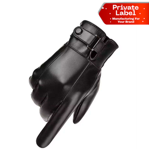 Gants de conduite en cuir antidérapants à haute adhérence, gants de conduite en cuir à manchette courte, confortables et flexibles pour la voiture - Product Image 1