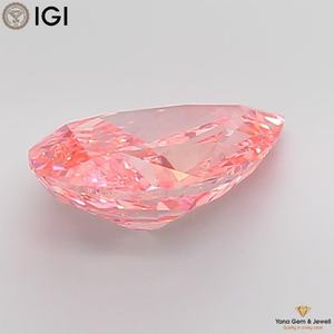 Diamante Cultivado en Laboratorio CVD, Claridad VS1, Color Rosa Intenso, 8.02 Quilates, Corte Pera, con Certificado IGI, Ideal para Anillo de Compromiso - Product Image 5