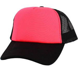 Casquette Trucker en Maille Rose et Noire à 6 Panneaux, Réglable avec Fermeture Snapback, Décontractée, Unisexe pour Adultes, Idéale Printemps-Été - Product Image 1