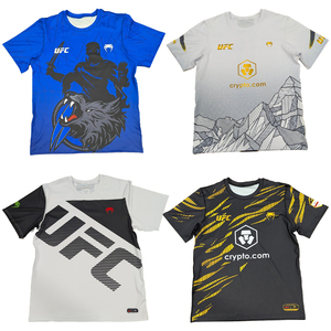 2026 High Quality UFC Shirts MMA BJJ Fight <b>T</b>-Shirts Loose Fitting Lightweight Stretch Sublimation Summer Gym Tshirt Martial Arts - Product Image 4