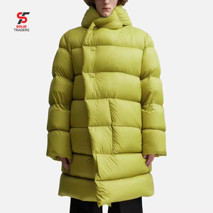 Solid Trader High Quality <b>Snow</b> Weather Parka Smooth Zip Up Design Soft Layer Warmth Maintenance Long Puffer Jacket - Product Image 1