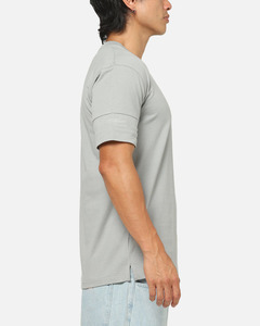 Camiseta Moderna Transpirable de Algodón Gris para Hombre, Proveedor de Ropa Urbana Personalizada, Atuendo Informal y de Descanso, Ropa de Viaje Diaria, Precio al por Mayor - Product Image 3