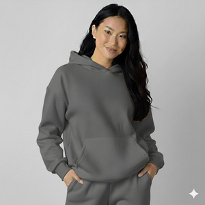 Sweat à capuche unisexe standard zippé, épais, coupe oversize, décontracté, imprimé, anti-boulochage, polaire 400g, manches raglan, polyester/coton - Product Image 2