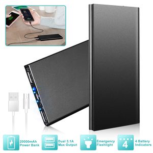 Power Bank Ultra-Sottile da 20000mAh con Doppia Porta USB, Batteria Esterna, Caricabatterie per Telefono ad Alta Capacità - Product Image 1