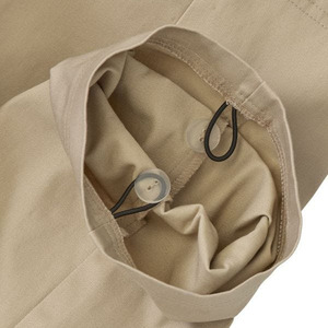 Combinaison de patiente d'hôpital pour femme, lavande, en tricot de coton mélangé, avec poches latérales et manches courtes, fermeture éclair intégrale au dos - Product Image 6