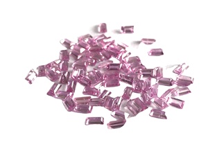 4x2mm Natural Rosa zafiro Baguette facetado piedras preciosas sueltas fabricación de joyas IGI certificado AAA piedras preciosas de alta calidad - Product Image 5