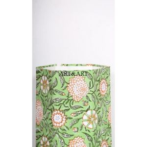 Cubo de Papel con Estampado Floral, de Algodón, Ecológico, con Accesorios de Madera para Almacenamiento, Decoración Multiusos para el Hogar - Product Image 2