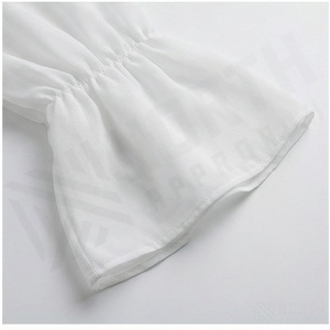 ชุดอาบายะผ้าชีฟองแบบสองชิ้น ดีไซน์หรูหรา เป็นมิตรต่อสิ่งแวดล้อม ระบายอากาศได้ดี เหมาะสำหรับฤดูใบไม้ผลิ ฤดูร้อน รอมฎอน อีด ทรงหลวม ไม่ยับง่าย เสื้อผ้าสุภาพเรียบร้อย - Product Image 5