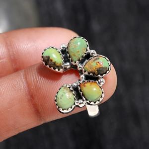 Wholesale Natural Arizona <b>Turquoise</b> Gemstone December Birthstone Pear Shape Jewelry 925 Sterling Silver <b>Ring</b> At Best Price - Product Image 2
