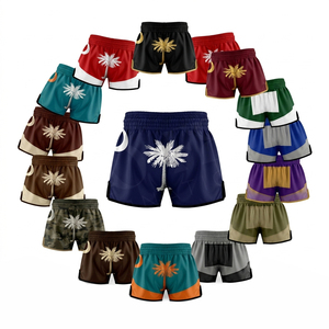 Shorts de boxe Muay Thai personnalisés à prix de gros, dernière conception, pour entraînement de combat, MMA, kickboxing, sport et athlétisme - Product Image 1