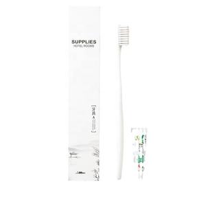 <span class=keywords><strong>Kit</strong></span> d'articles de toilette jetables de luxe pour hôtel 5 étoiles, emballage en boîte avec logo, pantoufles écologiques, ensemble d'accessoires pour chambre d'hôtel - Product Image 2