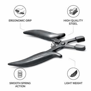 Pince à retirer les extensions de cheveux en acier inoxydable, outil professionnel de salon pour le retrait des liens à la kératine, prix direct usine OEM - Product Image 4