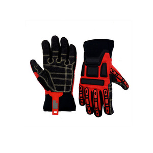 Guantes de Trabajo de Cuero Genuino Personalizados, Guantes de Seguridad para Petróleo y Gas, Guantes Mecánicos Resistentes con Protección TPR, Logotipo Personalizado - Product Image 1