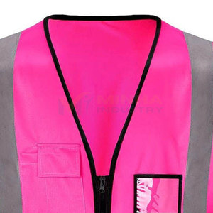 Work Wear <b>Safety</b> Vest Nylon Polyester <b>Safety</b> Vest Custom Made Size <b>Safety</b> Vest Wholesale Price - Product Image 5