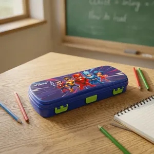 Estuche para Lápices Vikas MAXO de Excelente Calidad, Organizador de Papelería Premium para Niños y Estudiantes Escolares con Gran Capacidad y Resistencia - Product Image 2