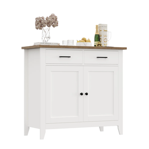 Meuble de salle à manger et de cuisine convertible OEM, contemporain, en bois manufacturé, MDF, métal et verre, modèle MD03 - Product Image 4