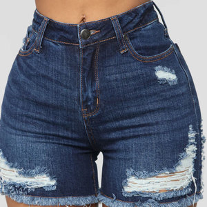 Shorts en jean taille haute pour femme, coupe ample, ourlet retroussé, prix raisonnable - Product Image 6