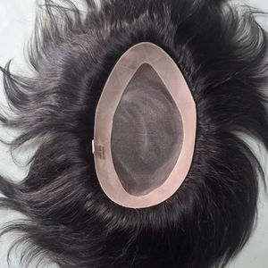 Taz Hair Bangladesh's High Quality Indian Hair <b>Wig</b> for <b>Men</b> Deep Wave Style Soft Mono Base Toupee Bangladeshi Hair System - Product Image 4