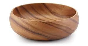 ชามสลัดไม้ทำมือพร้อมช้อนและส้อมเสิร์ฟ ดีไซน์มินิมอลสำหรับใช้ในบ้าน - Product Image 2