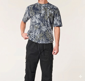 Camisetas Personalizadas de Felpa 100% Algodón para Hombre, Peso Pesado 340GSM, Diseño Liso, Impresión de Fabricantes, Camisetas al por Mayor - Product Image 5