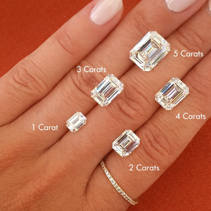 Diamante cultivado en laboratorio con certificación IGI de 1.0CT-5.0CT, forma esmeralda, suelto, claridad EF-VVS2, diamante CVD para la elaboración de anillos de boda. - Product Image 2