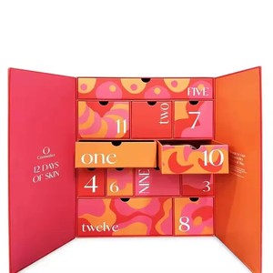 Boîte-cadeau de Noël en carton de luxe à double porte ouvrante pour cosmétiques, bijoux, chocolats - Product Image 4