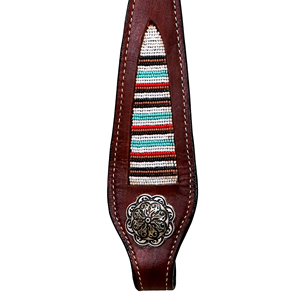 Manaal Enterprises - Pantalones de Montar a Caballo de Cuero Genuino Occidental con Incrustaciones Turquesa y Patrón Bordado, Cierre de Hebilla Ajustable - Product Image 3