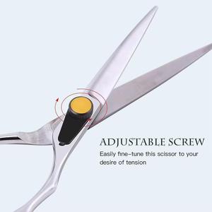 Modern Ergonomic Stainless Steel <b>Barber</b> Scissors Sharp <b>Blade</b> Lightweight Reusable Professional Hair Cutting Shears - Product Image 4