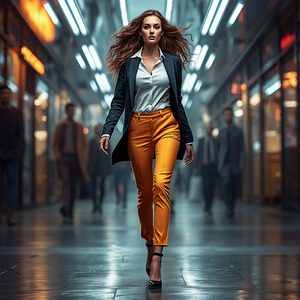 Pantalons de bureau élégants pour femmes, pantalons de travail formels, taille haute, confortables, vêtements de travail, fabrication OEM, vente en gros - Product Image 4