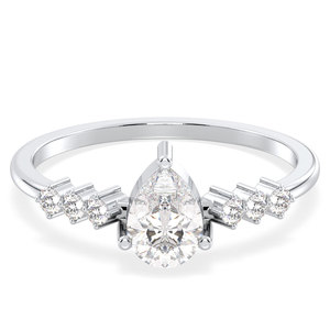 REYES – bague de fiançailles personnalisée en argent Sterling 925 pour femmes, accessoires de luxe pour femmes, bijoux fins de mariage - Product Image 1