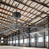Große 12-Fuß Industrie-HVLS-Deckenventilatoren mit 6 Flügeln, Doppelkugellager und 3 Jahren Motorgarantie - Für Gewerbliche Garagennutzung Keyuefeng KYF-350