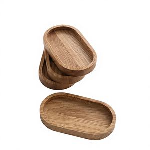 ชุดถาดเสิร์ฟขนมหวานและขนมอบทำมือจากไม้กระถินเทศแบบใช้แล้วทิ้ง เป็นมิตรกับสิ่งแวดล้อม สำหรับใช้ในครัวเรือน ร้านกาแฟ และร้านเบเกอรี่ ปลอดภัยสำหรับเครื่องล้างจาน - Product Image 5